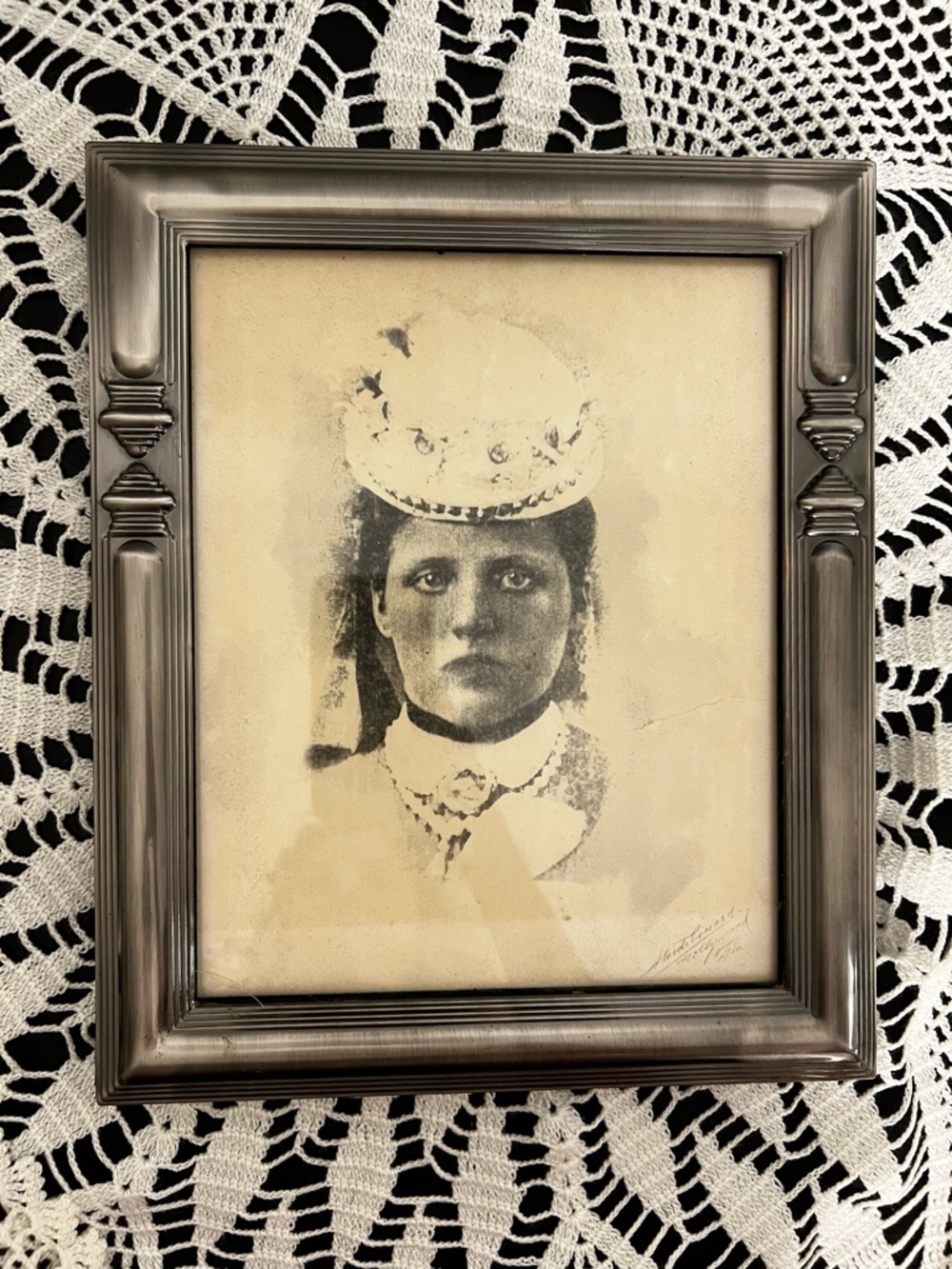 📸✨ Antique Victorian Portrait Photograph Identified Woman 1905 Genealogy Epheme